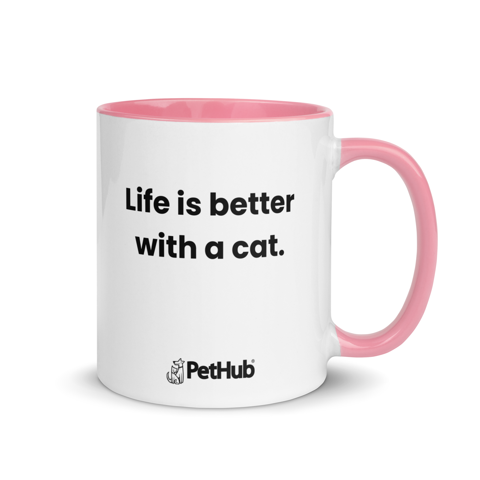 Life is better with a cat. - Mug